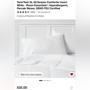 Room Essentials White Comforter Bedding
